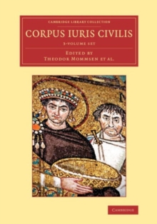 Image for Corpus iuris civilis 3 Volume Set