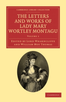 Image for The Letters and Works of Lady Mary Wortley Montagu