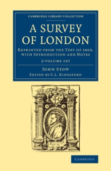 Image for A survey of London  : with introduction and notes