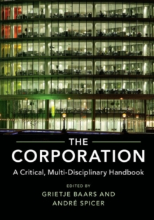 Image for Corporation: A Critical, Multi-Disciplinary Handbook