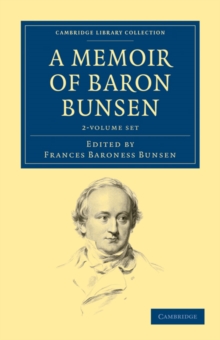 Image for A Memoir of Baron Bunsen 2 Volume Set