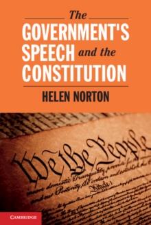 Image for Government's Speech and the Constitution