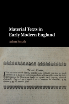 Image for Material Texts in Early Modern England
