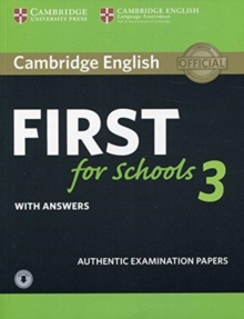 Image for Cambridge English first for schools 3: Student's book with answers with audio