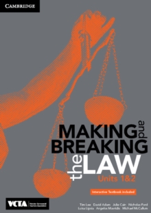 Image for Cambridge Making and Breaking the Law VCE Units 1 and 2