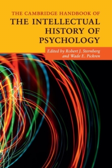 Image for The Cambridge handbook of the intellectual history of psychology