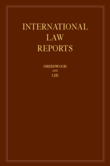 International Law Reports International Law Reports  : Series Number 172