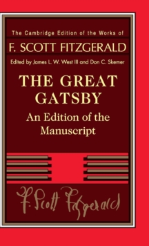 Image for The great Gatsby  : the manuscript text