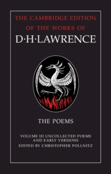 Image for The poemsVolume 3,: Uncollected poems and early versions
