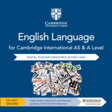 Image for Cambridge International AS and A Level English Language Digital Teacher's Resource Access Card