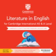 Image for Cambridge International AS & A Level Literature in English Digital Teacher's Resource Access Card