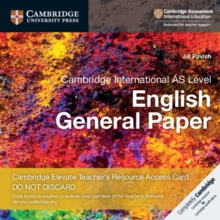 Image for Cambridge International AS Level English General Paper Digital Teacher's Resource Access Card