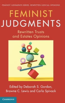 Image for Feminist judgments  : rewritten trusts and estates opinions