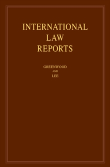 Image for International Law Reports: Volume 182
