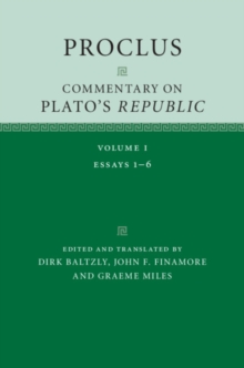 Image for Proclus, commentary on Plato's 'Republic'.