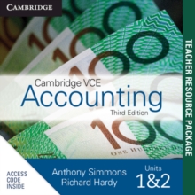 Image for Cambridge VCE Accounting Units 1&2 Teacher Resource Card