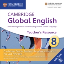 Image for Cambridge Global English Stage 8 Cambridge Elevate Teacher's Resource Access Card : for Cambridge Lower Secondary English as a Second Language