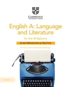 Image for English A  : language and literature for the IB diploma exam preparation and practice