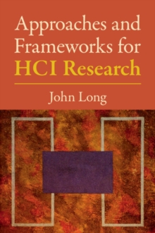 Image for Approaches and frameworks for HCI research
