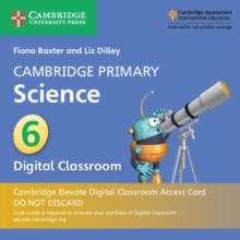 Image for Cambridge Primary Science Stage 6 Cambridge Elevate Digital Classroom Access Card (1 Year)