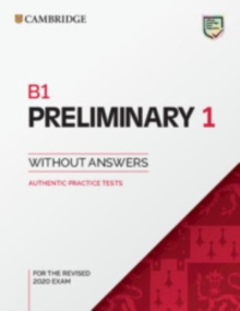 Image for B1 Preliminary 1 for the Revised 2020 Exam Student's Book without Answers