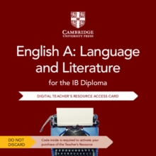 Image for English A: Language and Literature for the IB Diploma Digital Teacher's Resource Access Card