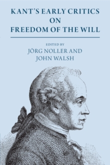 Image for Kant's Early Critics on Freedom of the Will