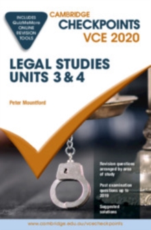 Image for Cambridge Checkpoints VCE Legal Studies Units 3&4 2020
