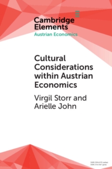 Image for Cultural Considerations Within Austrian Economics