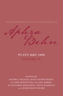 Image for Plays 1682–1696: Volume 4, The Plays 1682–1696