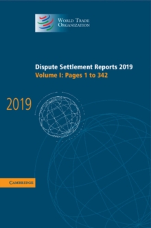Image for Dispute settlement reports 2019Volume 1