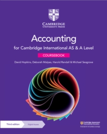 Image for Cambridge international AS and A level accounting: Coursebook