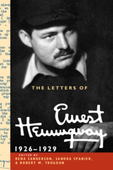 Image for The Letters of Ernest Hemingway. Volume 3 1926-1929