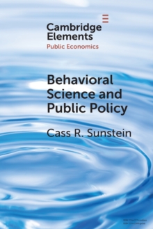 Image for Behavioral Science and Public Policy