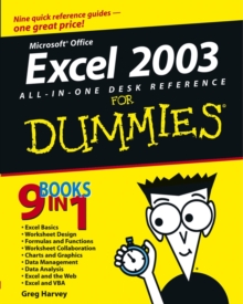 Image for Excel 2003 all-in-one desk reference for dummies