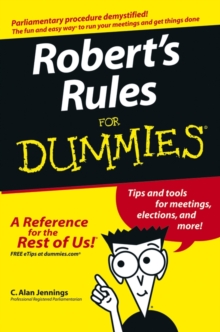 Image for Robert's Rules for Dummies