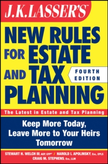 Image for Jk Lasser's New Rules for Estate and Tax Planning