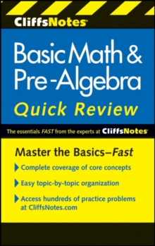 Image for Cliffsnotes Basic Math and Pre-Algebra Quick Review