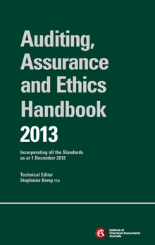Image for Chartered accountants auditing & assurance handbook 2013  : incorporating all the standards as at 1 December 2012