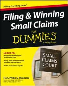 Image for Filing & winning small claims for dummies