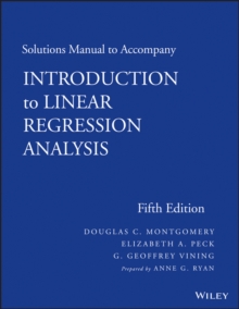 Image for Solutions Manual to accompany Introduction to Linear Regression Analysis