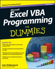 Image for Excel  VBA programming for dummies