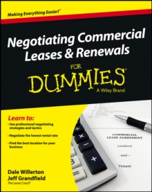 Image for Negotiating commercial leases & renewals for dummies