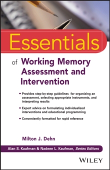 Image for Essentials of working memory assessment and intervention