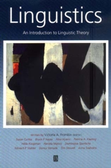 Image for Linguistics: an introduction to linguistic theory