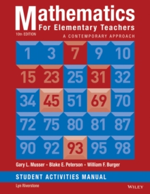 Image for Mathematics for Elementary Teachers: A Contemporary Approach 10e Student Activity Manual