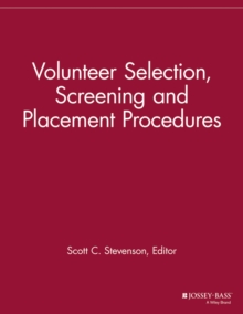 Image for Volunteer selection, screening and placement procedures