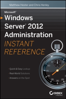 Image for Microsoft Windows Server 2012 administration instant reference
