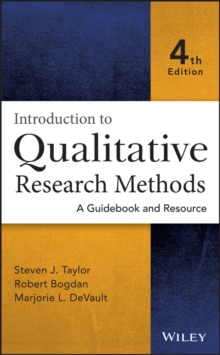 Image for Introduction to qualitative research methods  : a guidebook and resource