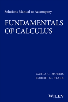 Image for Solutions Manual to accompany Fundamentals of Calculus